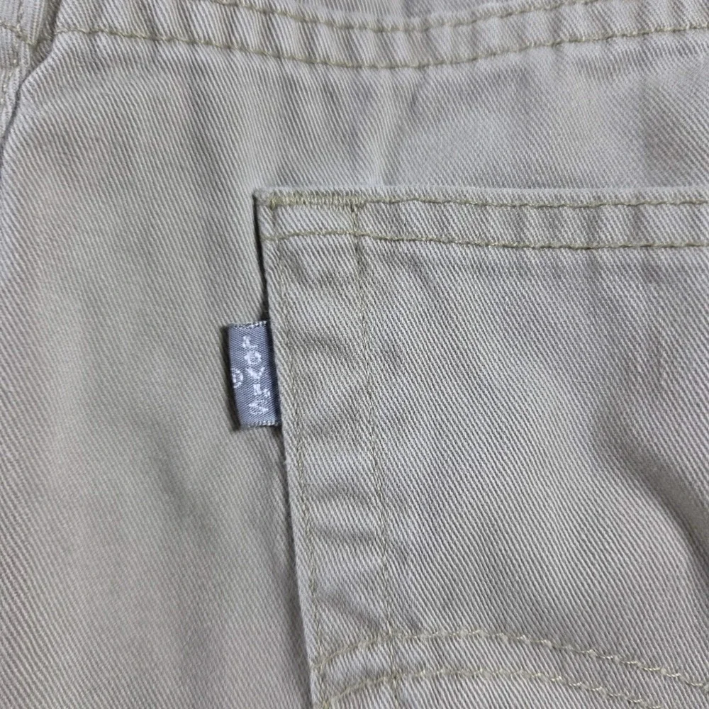 Levis VTG Silver Tab Khaki Pants 90s Straight + Loose Fit Skater Men's 38x30
